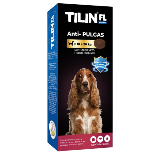 Tilin 10 A 20kg Antipulgas Con Hepatoprotector
